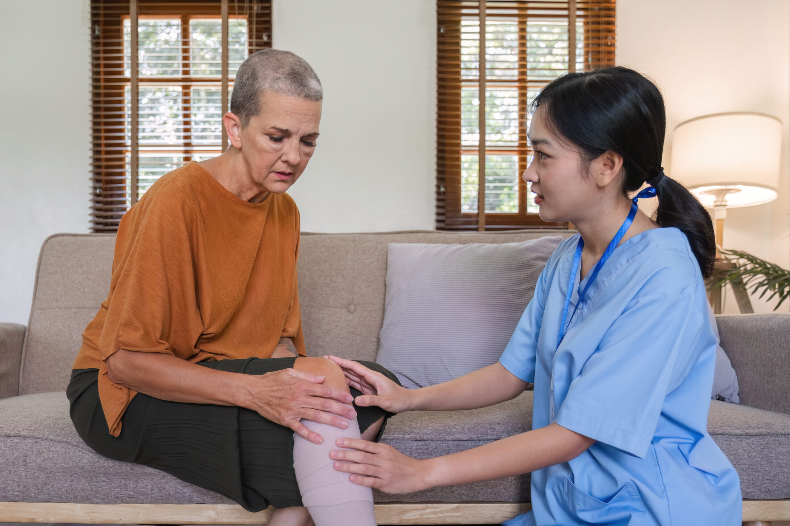 post op care in in MI, OH & FL leg injury care